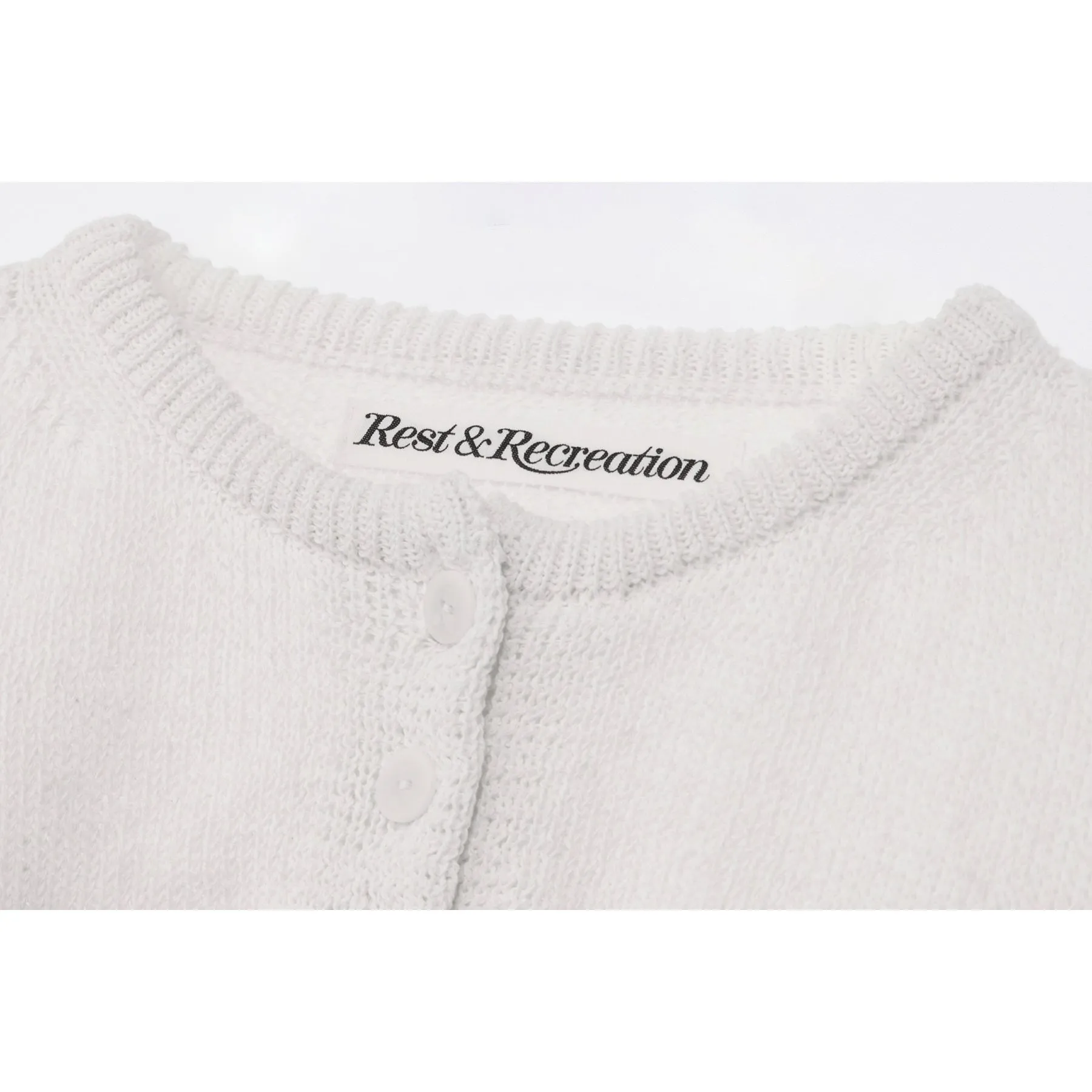 Rest & Recreation Blended Fabrics Street Style Plain Logo Cardigans