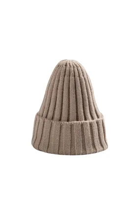 Ribbed Beanie Hat Knitted Wool Hipster Skater Hip Hop Fashion