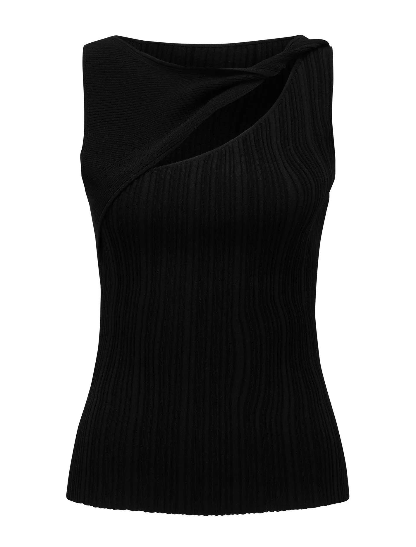 Ribbed Twist Tank Top