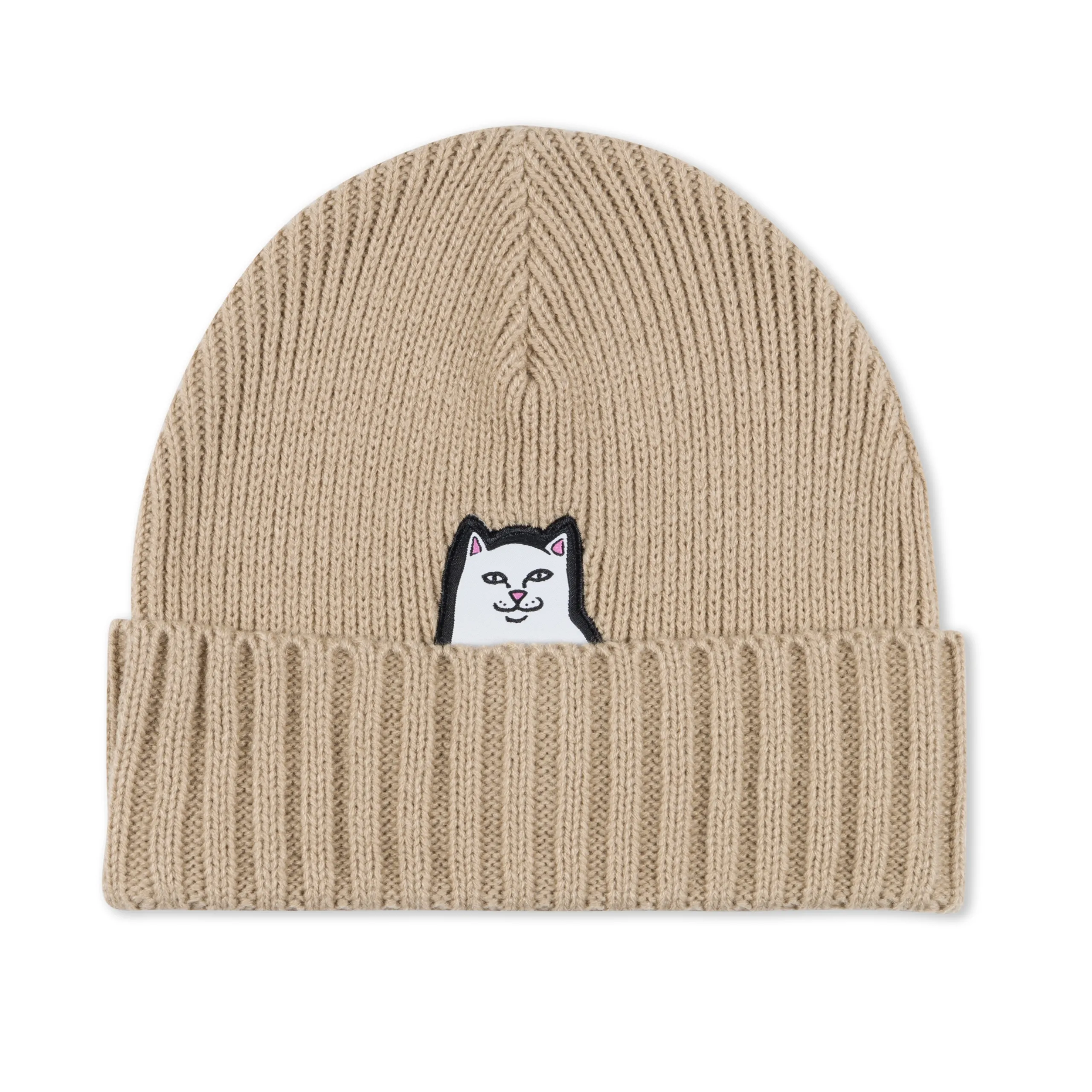 RIPNDIP Off White Lord Nermal Ribbed Beanie - Exclusive at Remix