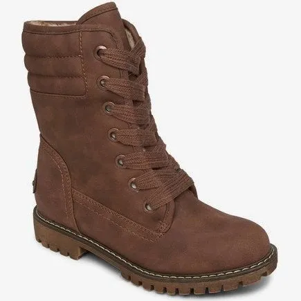 Roxy ALDEAN Brown Faux Leather Boots for Women