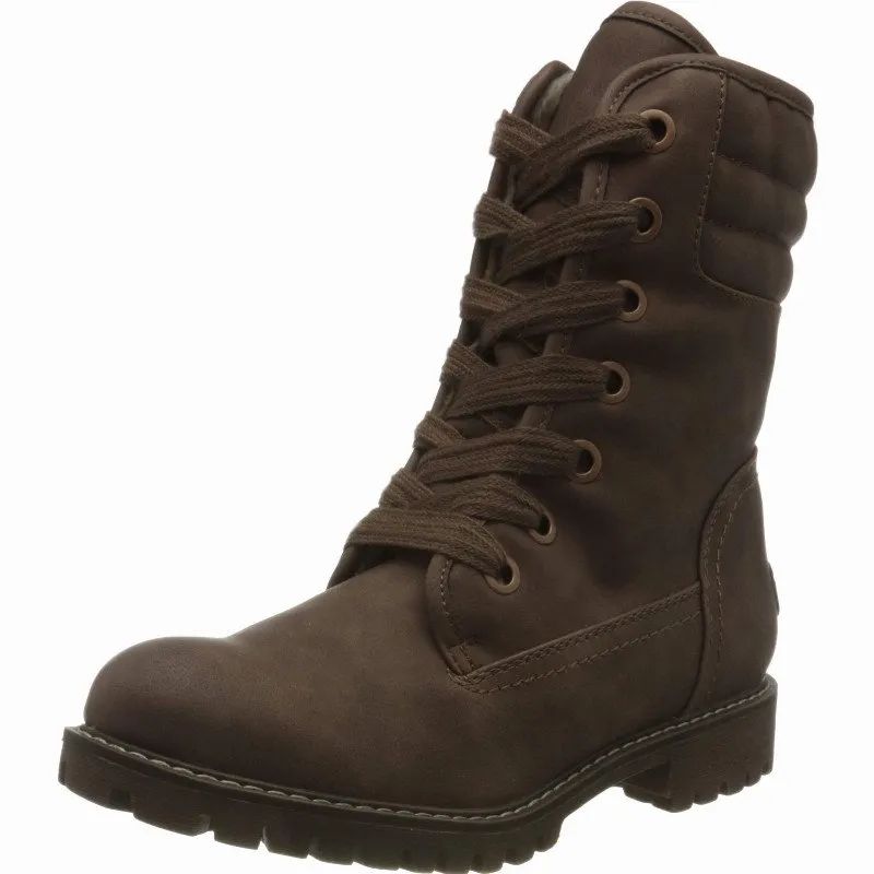 Roxy ALDEAN Brown Faux Leather Boots for Women