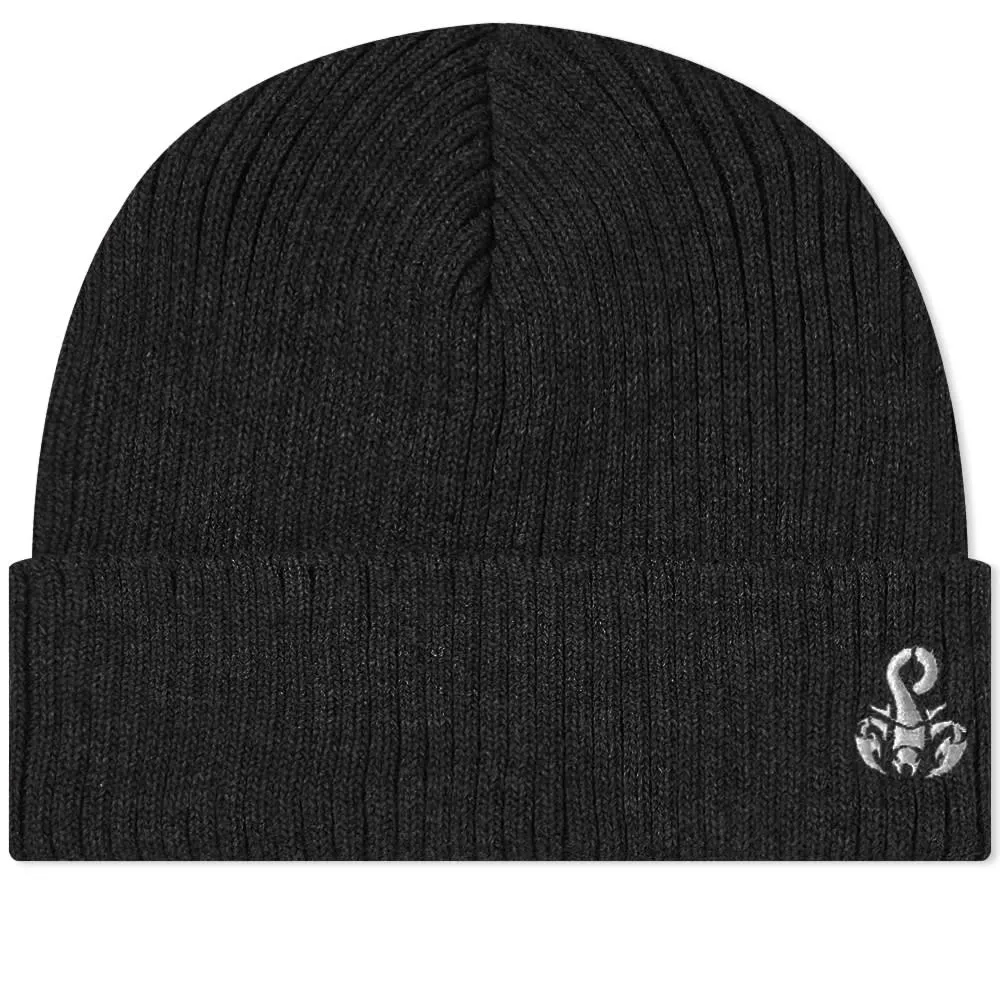 Scorpion Logo Black Knit Cap