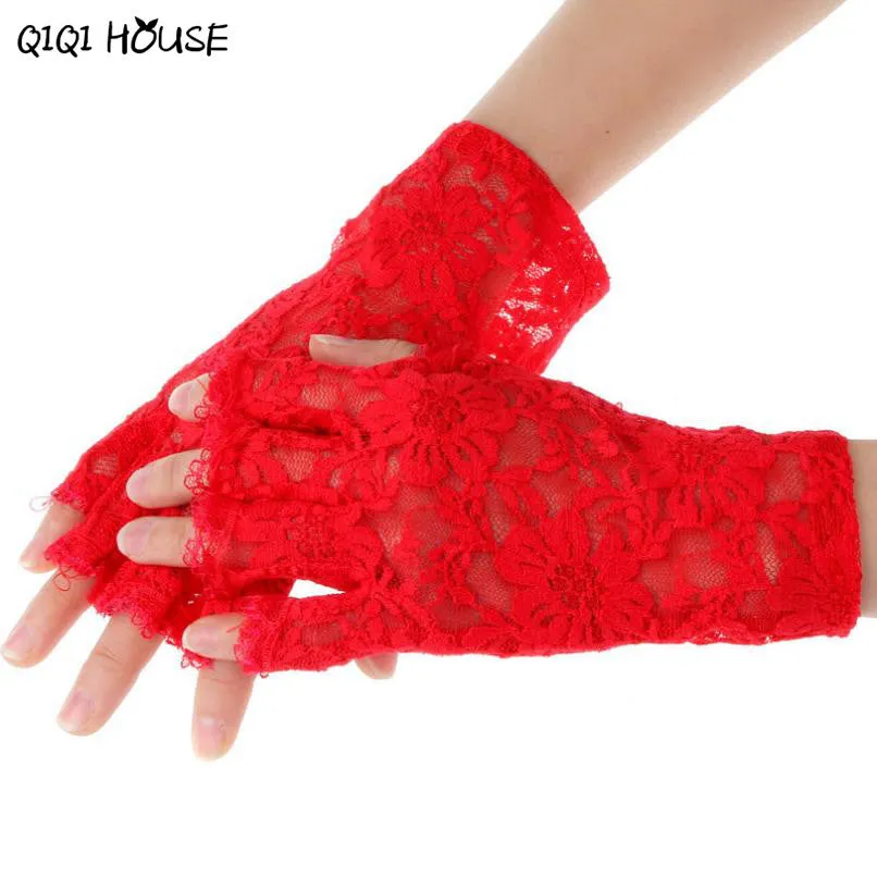 Stylish Lace Fingerless Party Gloves