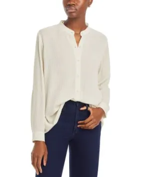 Silk Ribbed Blouse