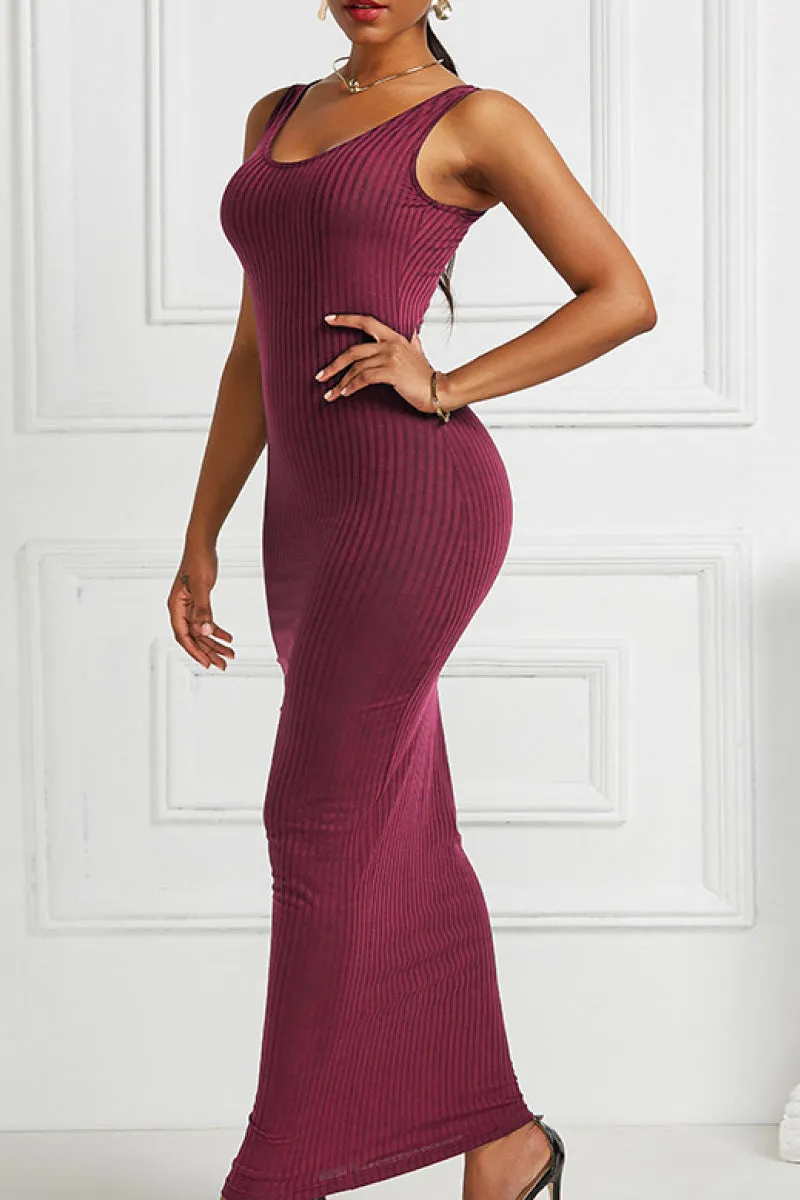 Ribbed Maxi Dress