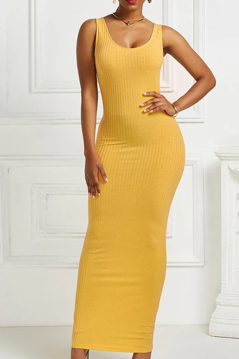 Ribbed Maxi Dress