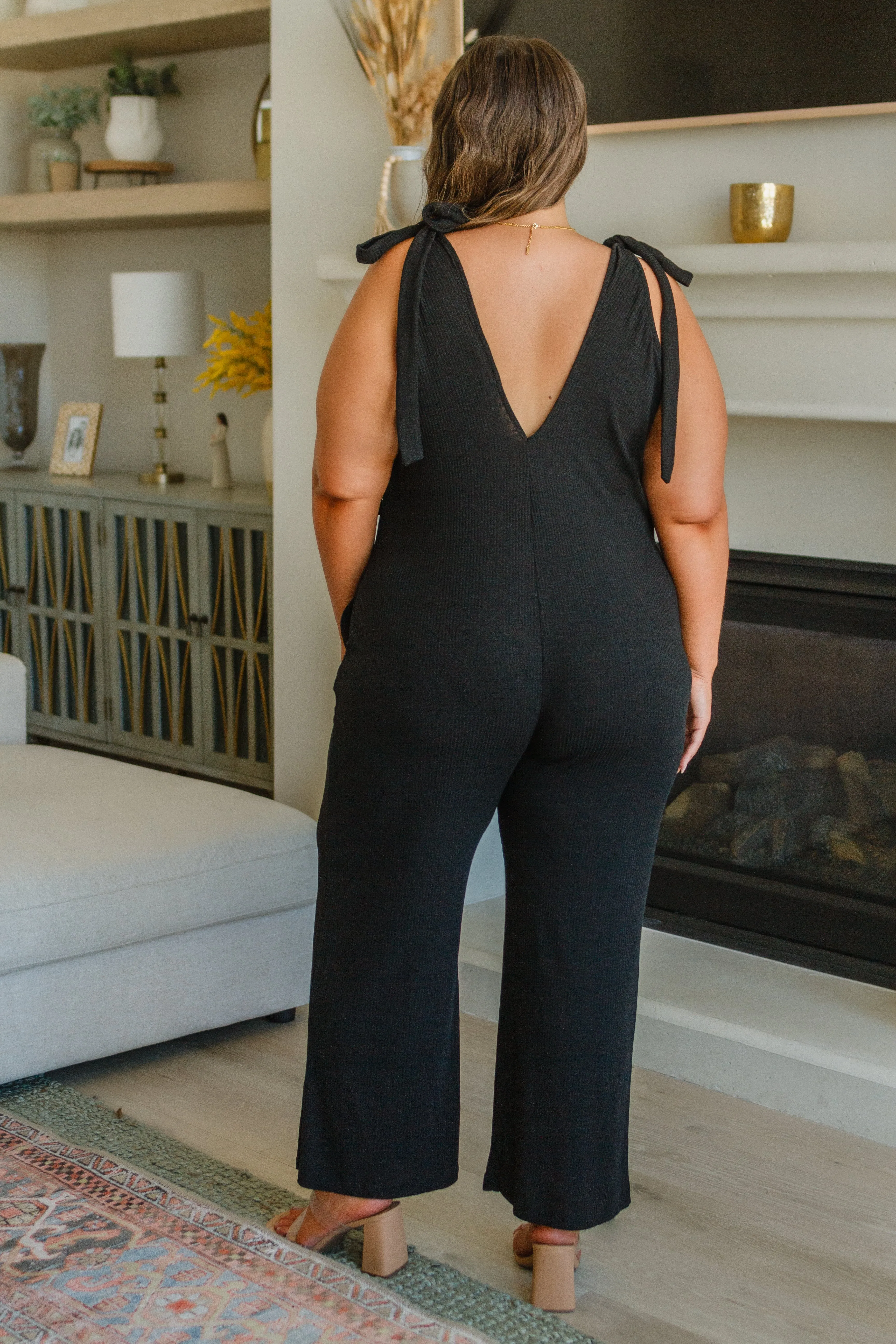 Slub Ribbed Knit Jumpsuit: So Selfless