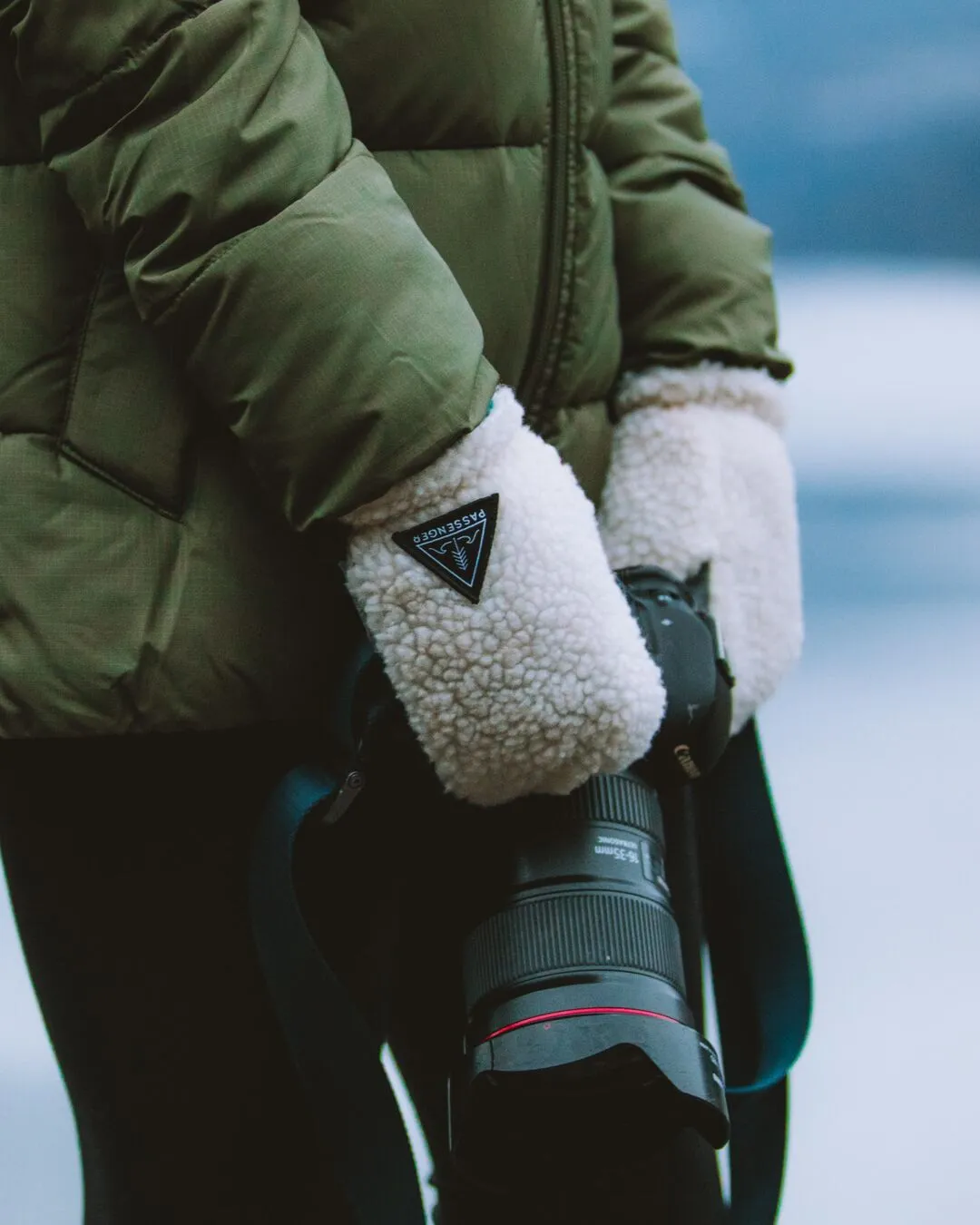 Eco-Friendly Ivory Sherpa Mittens