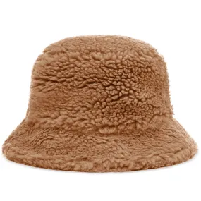 Stand Studio Wera Faux Teddy Bucket Hat in Sand