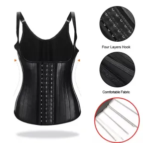 25 Steel Bone Waist Trainer Latex Vest