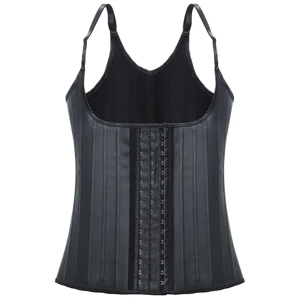 25 Steel Bone Waist Trainer Latex Vest