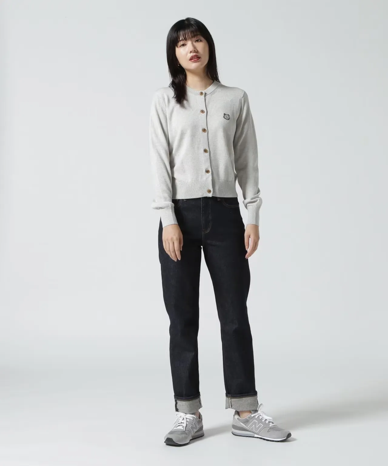 Maison Kitsune Street Style Plain Logo Cardigans