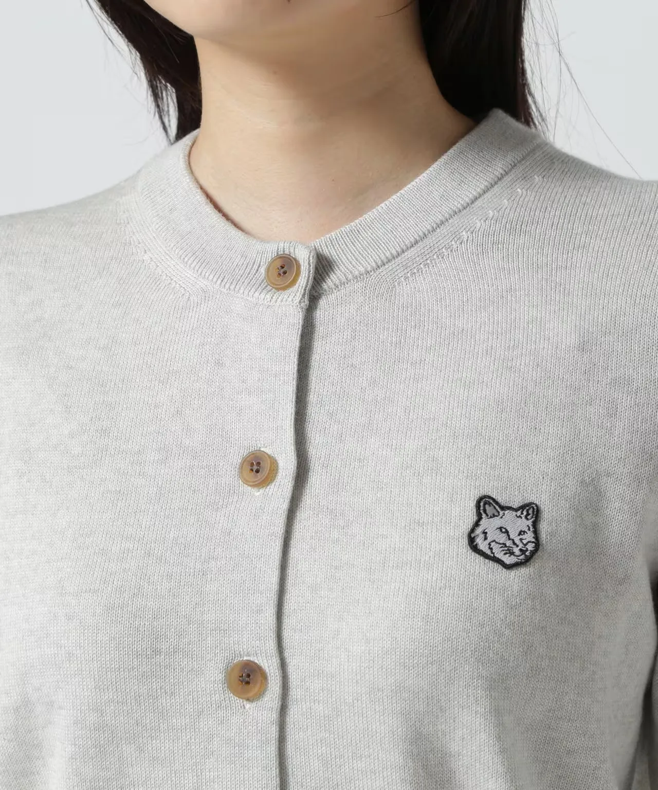 Maison Kitsune Street Style Plain Logo Cardigans