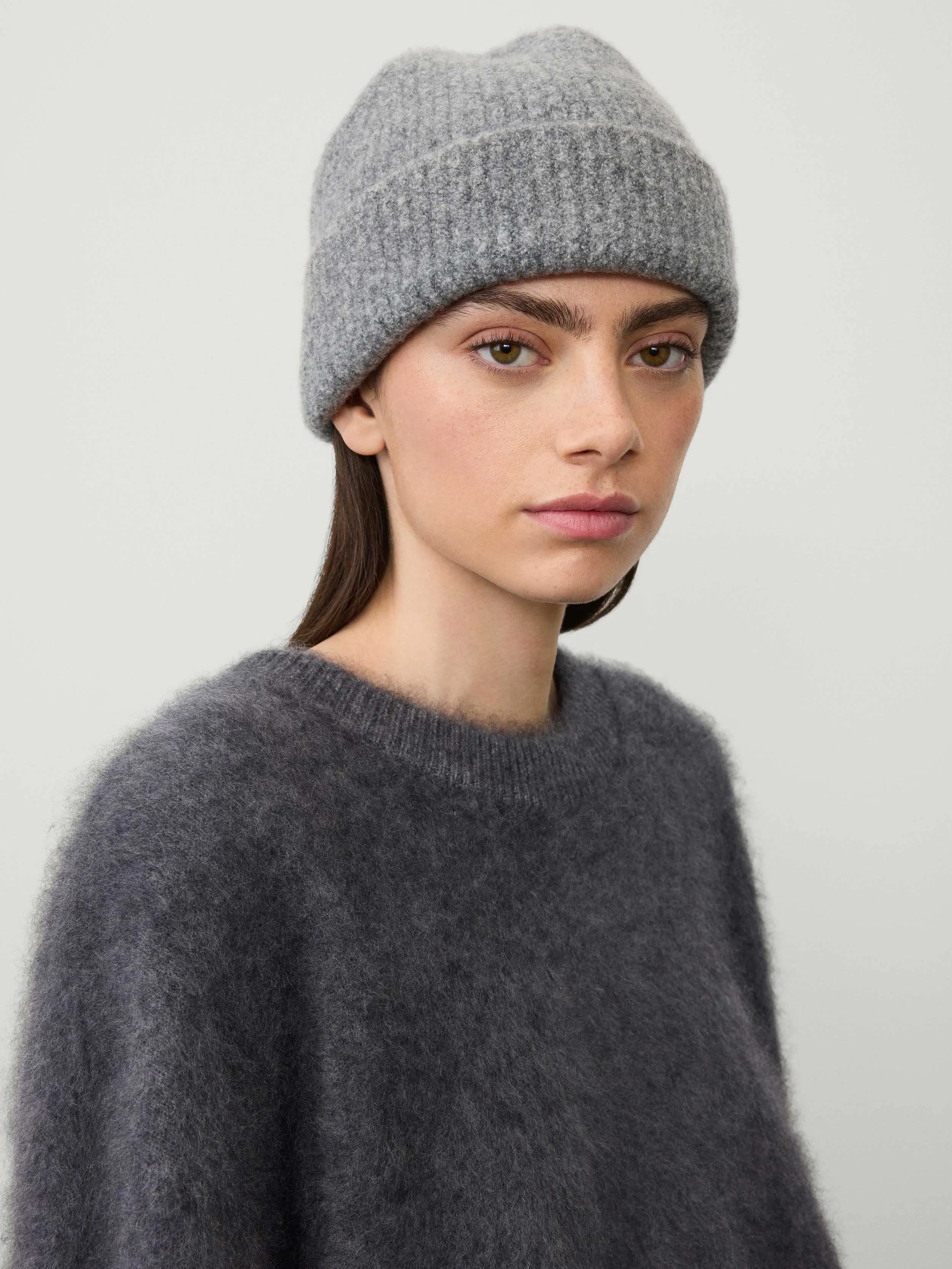 Bouclé Textured Beanie