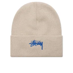 Cream Stock Cuff Beanie