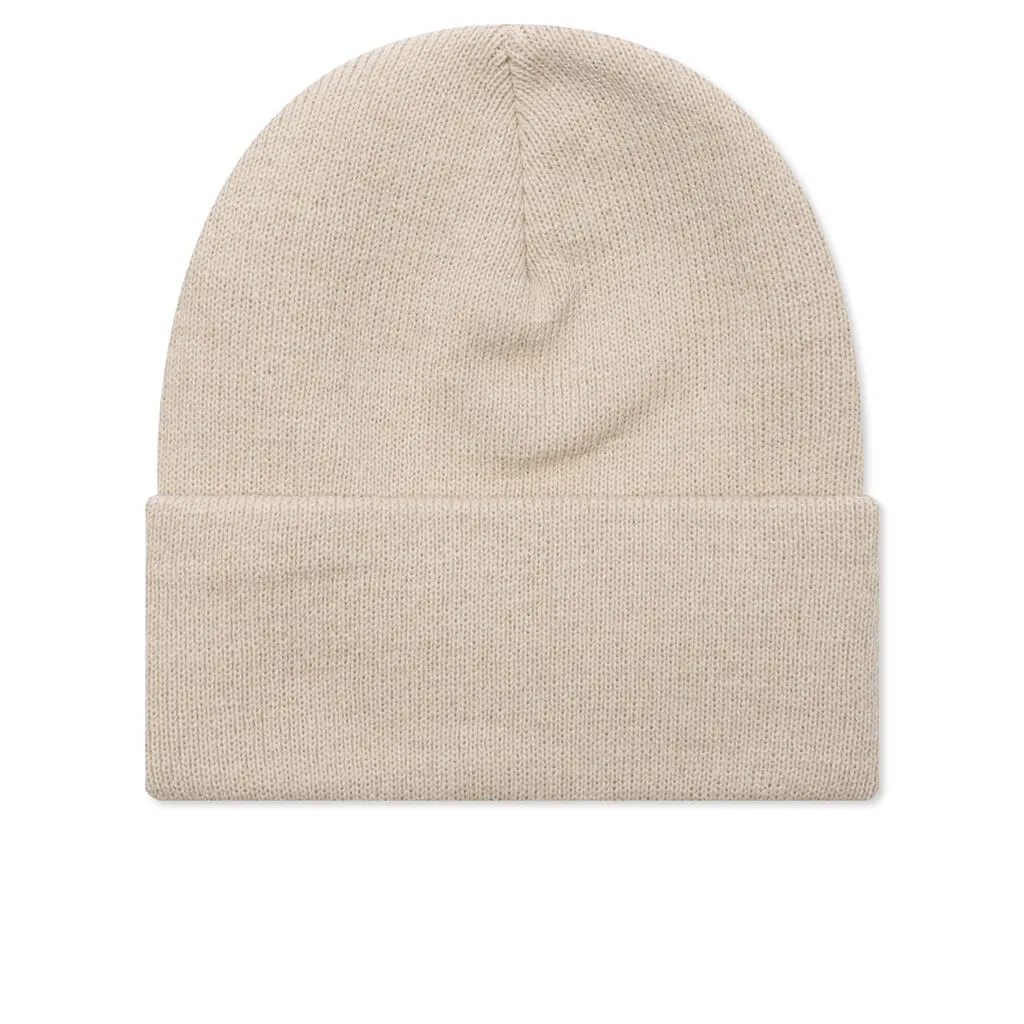 Cream Stock Cuff Beanie