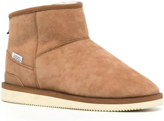 Brown ELS Suede Ankle Boots - Suicoke