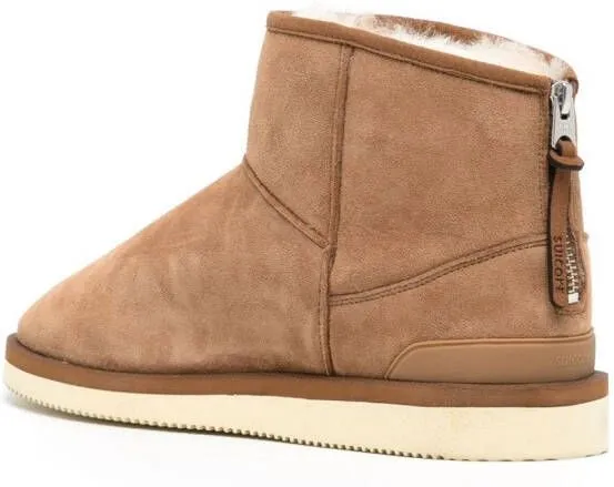 Brown ELS Suede Ankle Boots - Suicoke