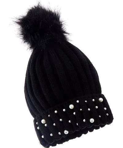 Surell Accessories Knit Ribbed Beanie