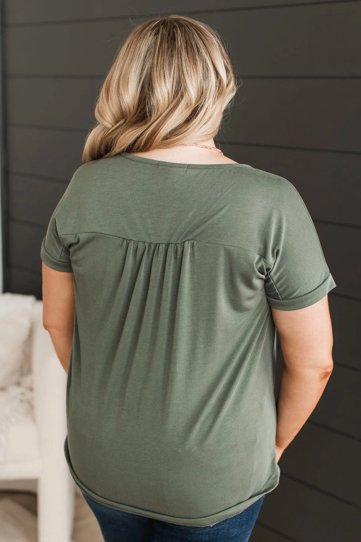 Sweet Olive Knit Top