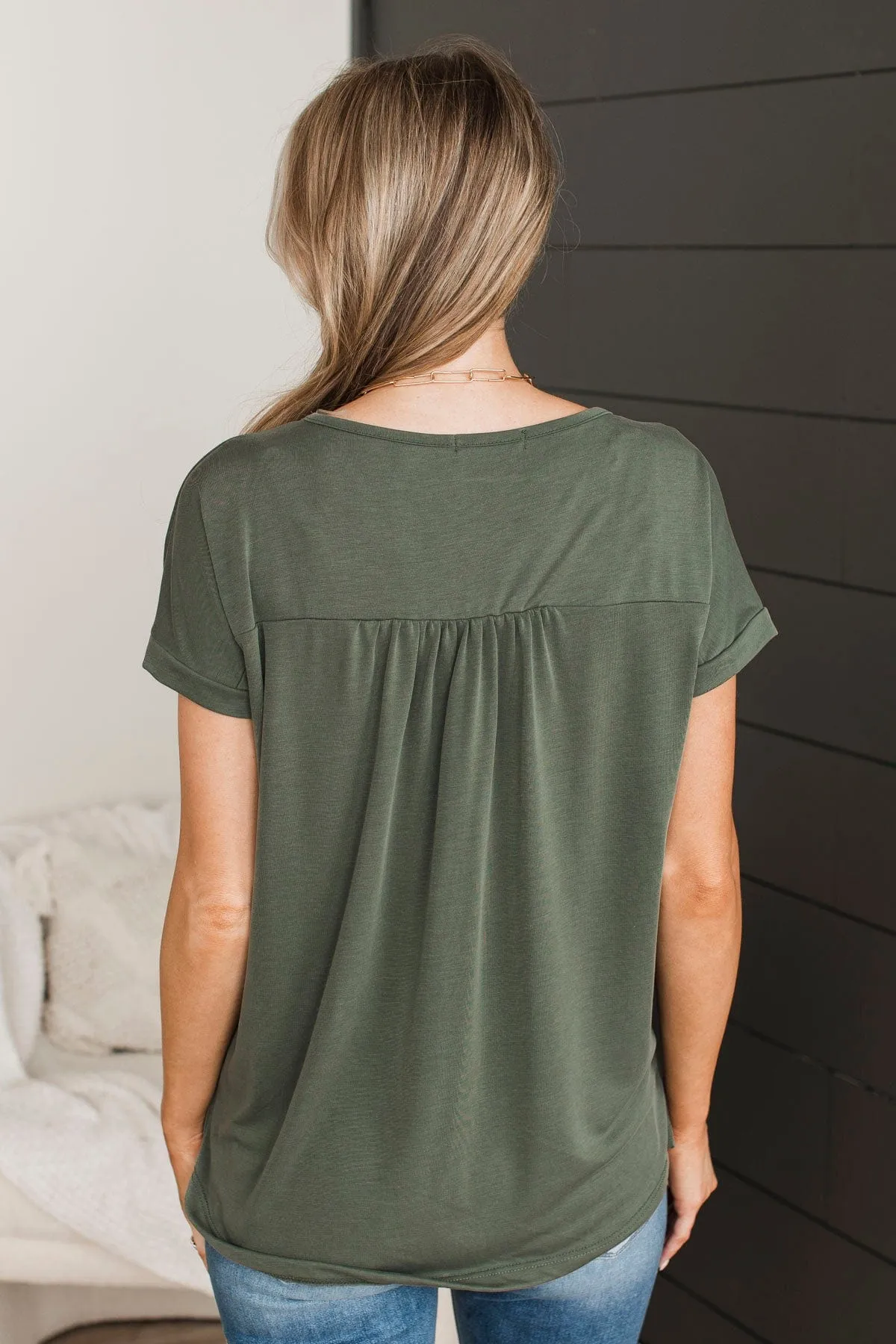 Sweet Olive Knit Top