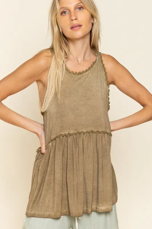 Sweet Simple Babydoll Tank Knit Top