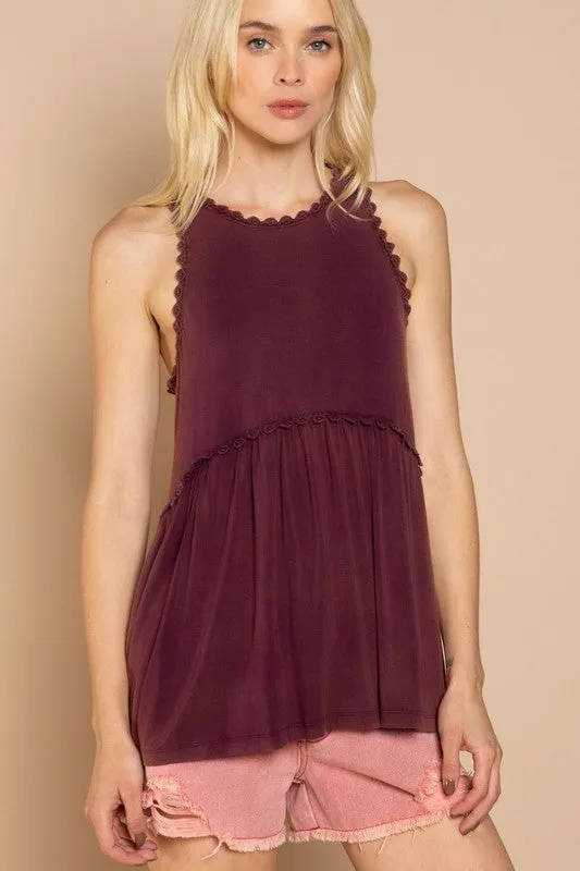 Sweet Simple Babydoll Tank Knit Top