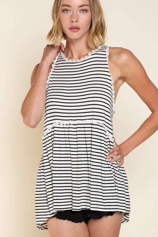 Sweet Simple Babydoll Tank Knit Top