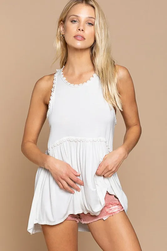 Sweet Simple Babydoll Tank Knit Top