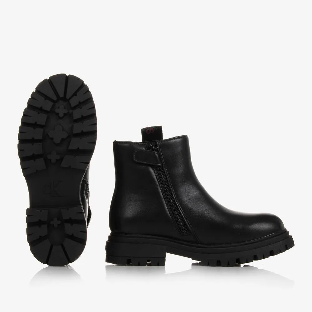 Faux Leather Boots for Teenage Girls.