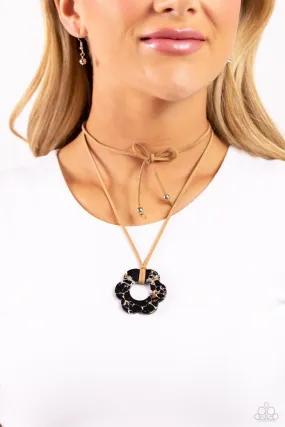 Paparazzi Necklace - Black Tied Triumph