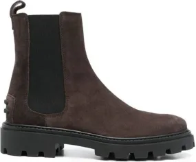 Tod's Brown Suede Ankle Boots