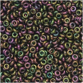 Toho Demi Round Seed Beads 11/0 Higher Metallic Purple/Green Iris