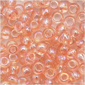 Toho Round Seed Beads 6/0 169 Transparent Rainbow Rosaline