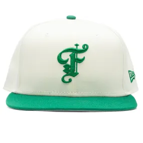 Off-White/Kelly Green New Era Fitted Cap