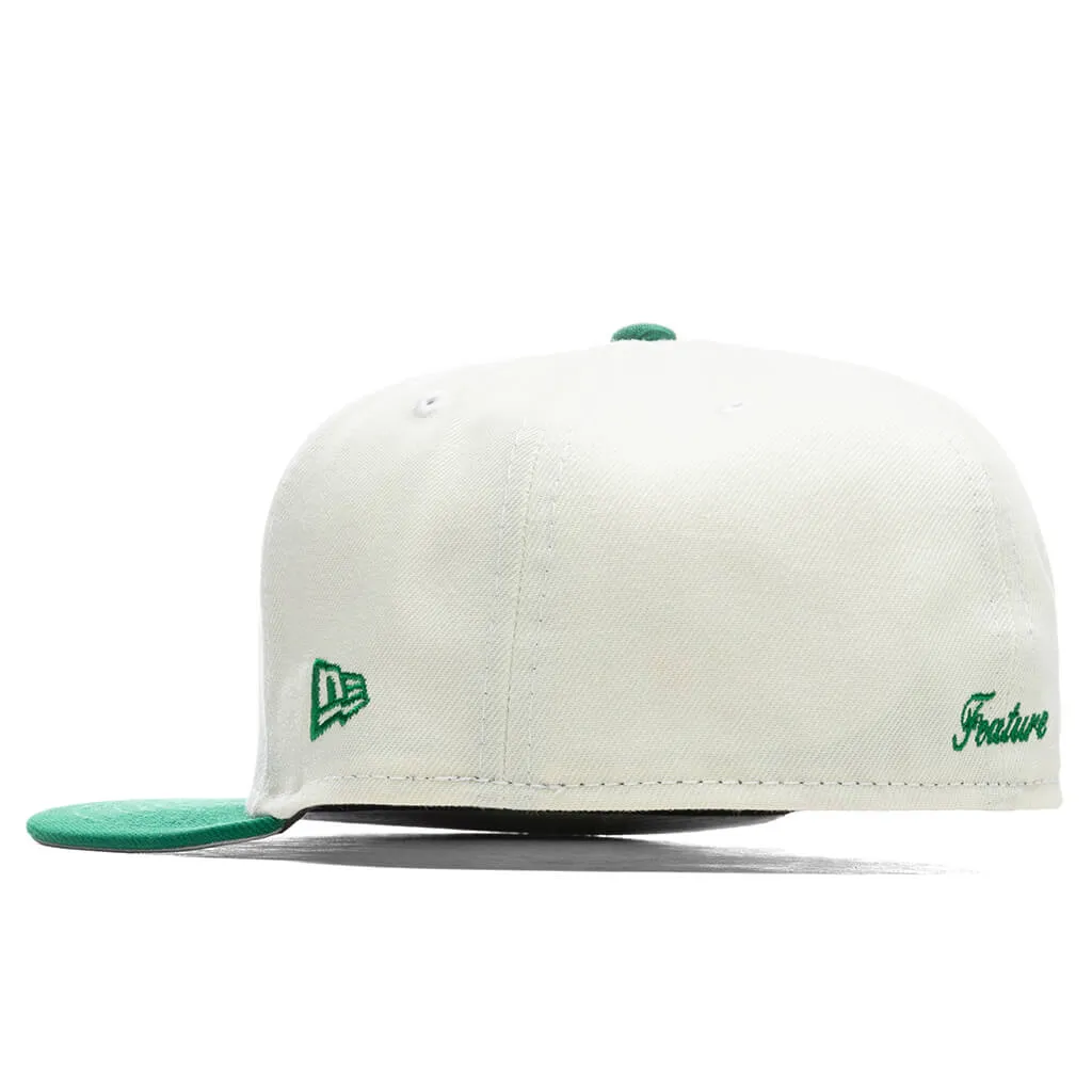 Off-White/Kelly Green New Era Fitted Cap