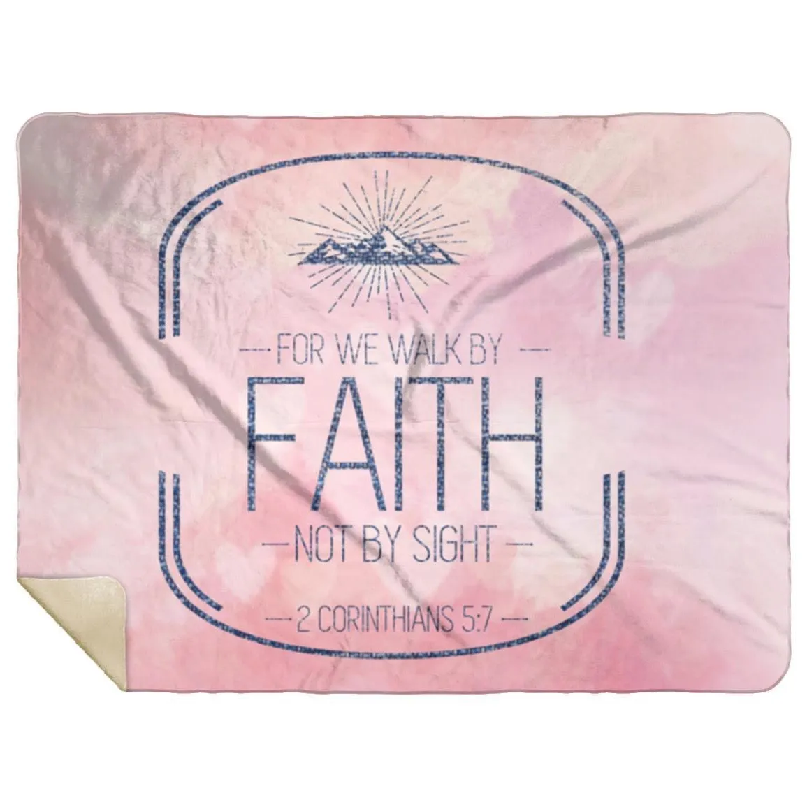 The Lord Is My Strength & My Shield Psalm 28:7 Premium Sherpa Mink Blanket