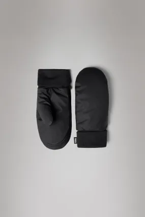 Waterproof Puffer Mittens in Black - 2-Year Guarantee