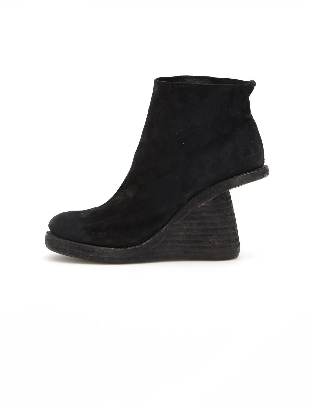 Wedge Heel Suede Ankle Boots