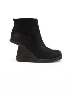 Wedge Heel Suede Ankle Boots