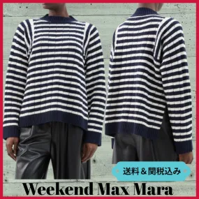 Weekend Max Mara  |Striped Unisex Wool Long Sleeves Street Style