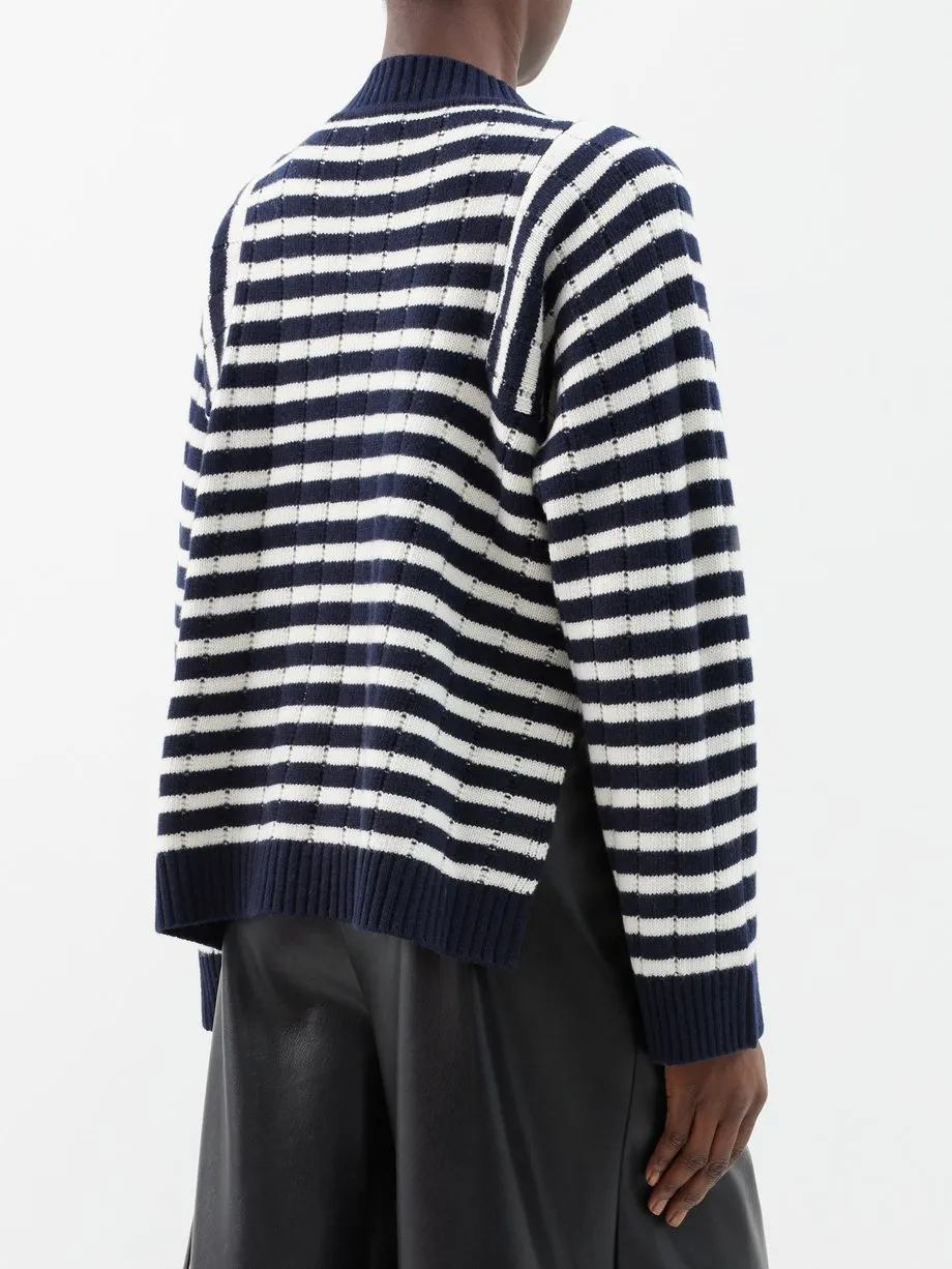 Weekend Max Mara  |Striped Unisex Wool Long Sleeves Street Style