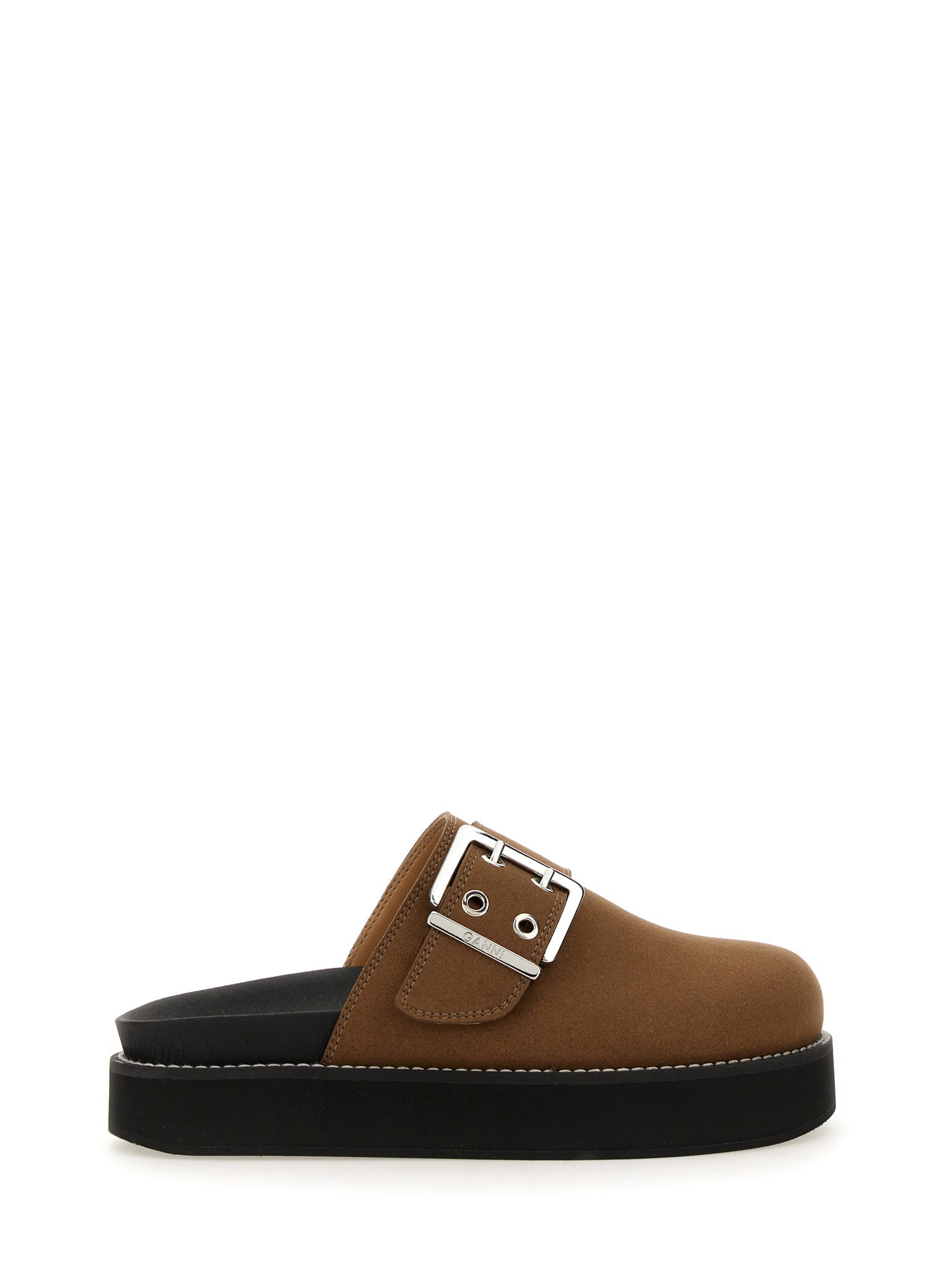 WOMEN'S SUEDE BUCKLE SABOTS