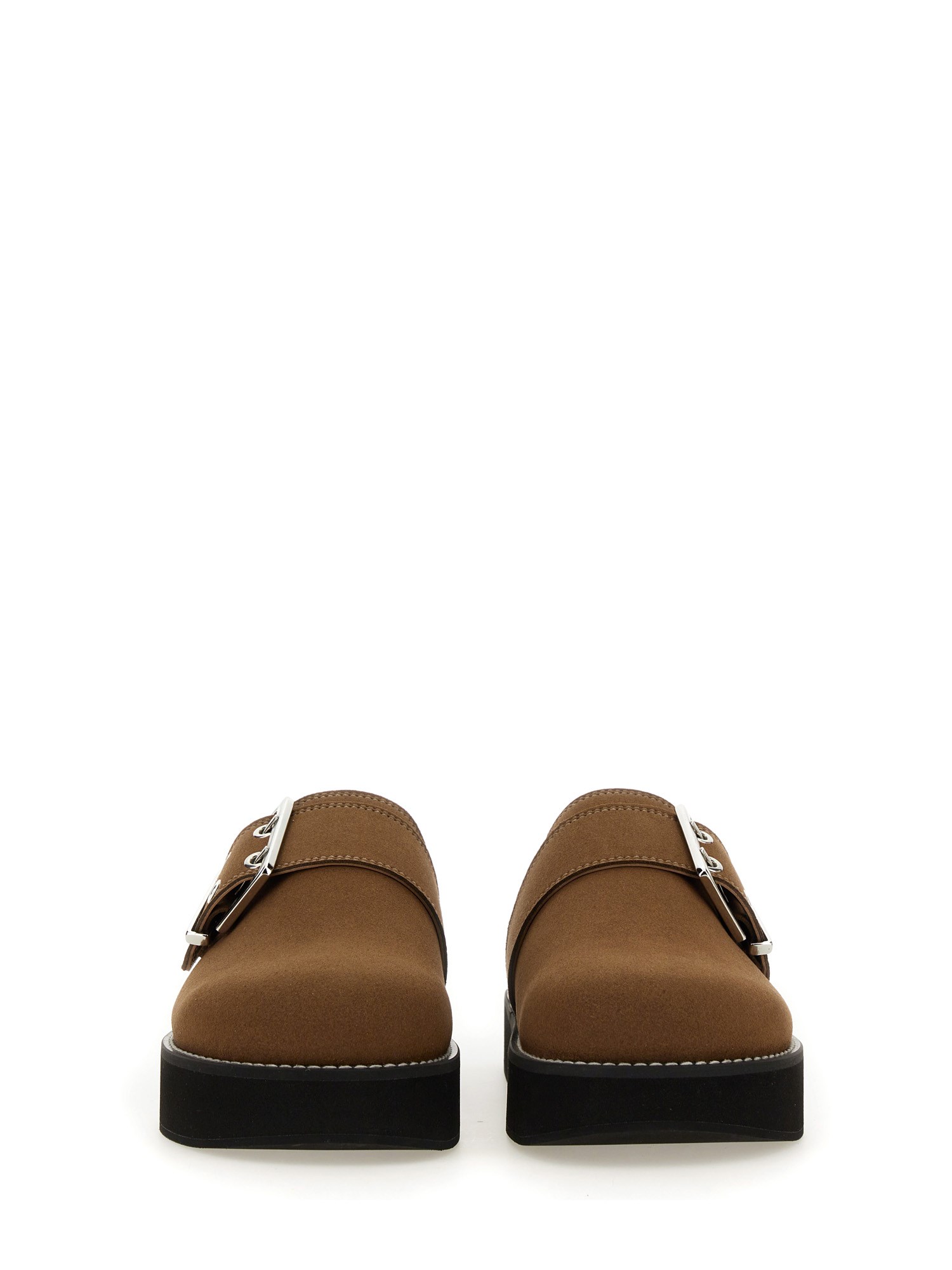 WOMEN'S SUEDE BUCKLE SABOTS