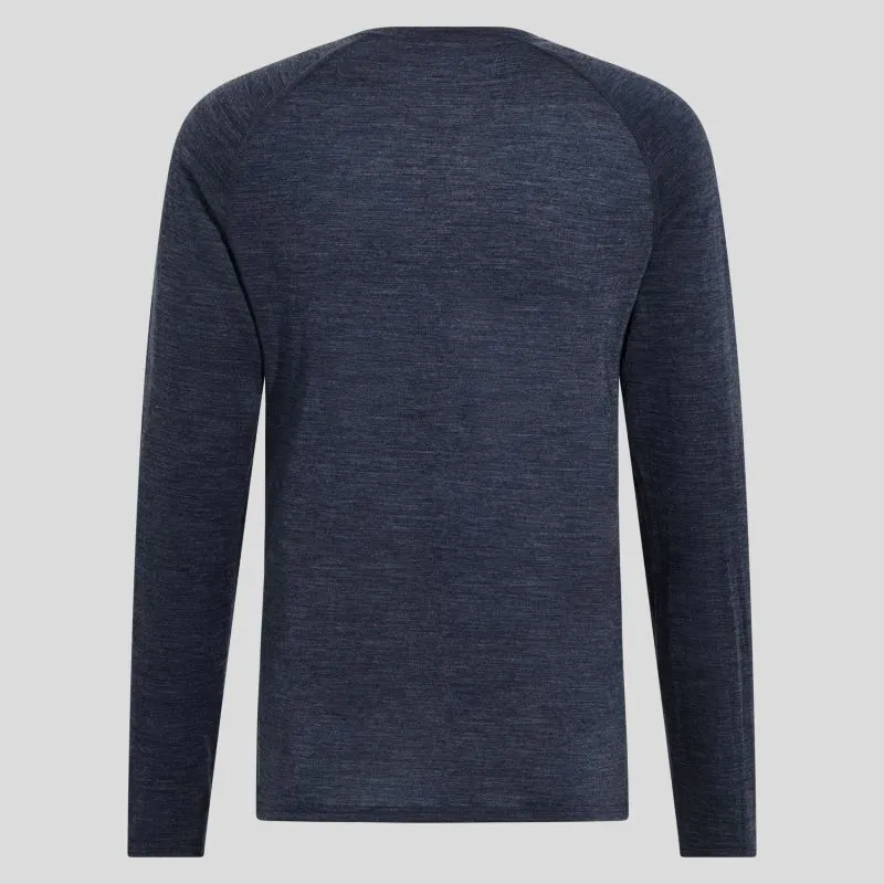 Crew Neck Long-Sleeve Wool Top for Natural Performance