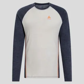 Crew Neck Long-Sleeve Wool Top for Natural Performance