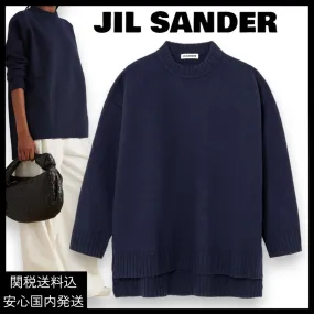 Jil Sander Wool U-Neck Long Sleeves