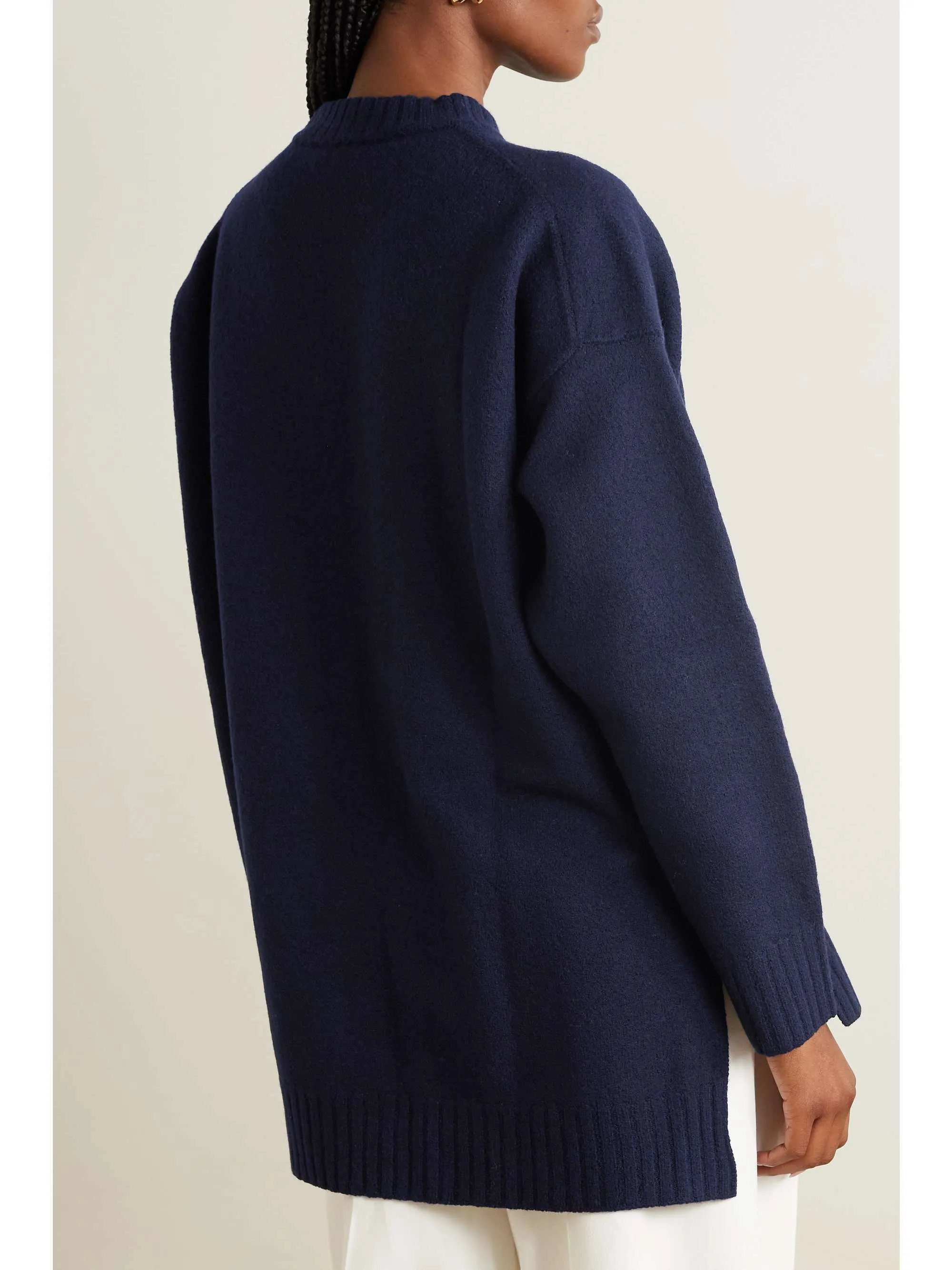 Jil Sander Wool U-Neck Long Sleeves