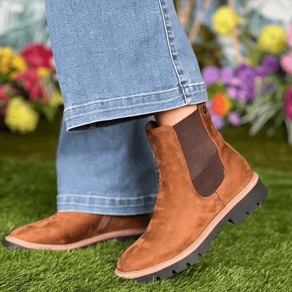 XTI 142199 Brown Suede Ankle Boots